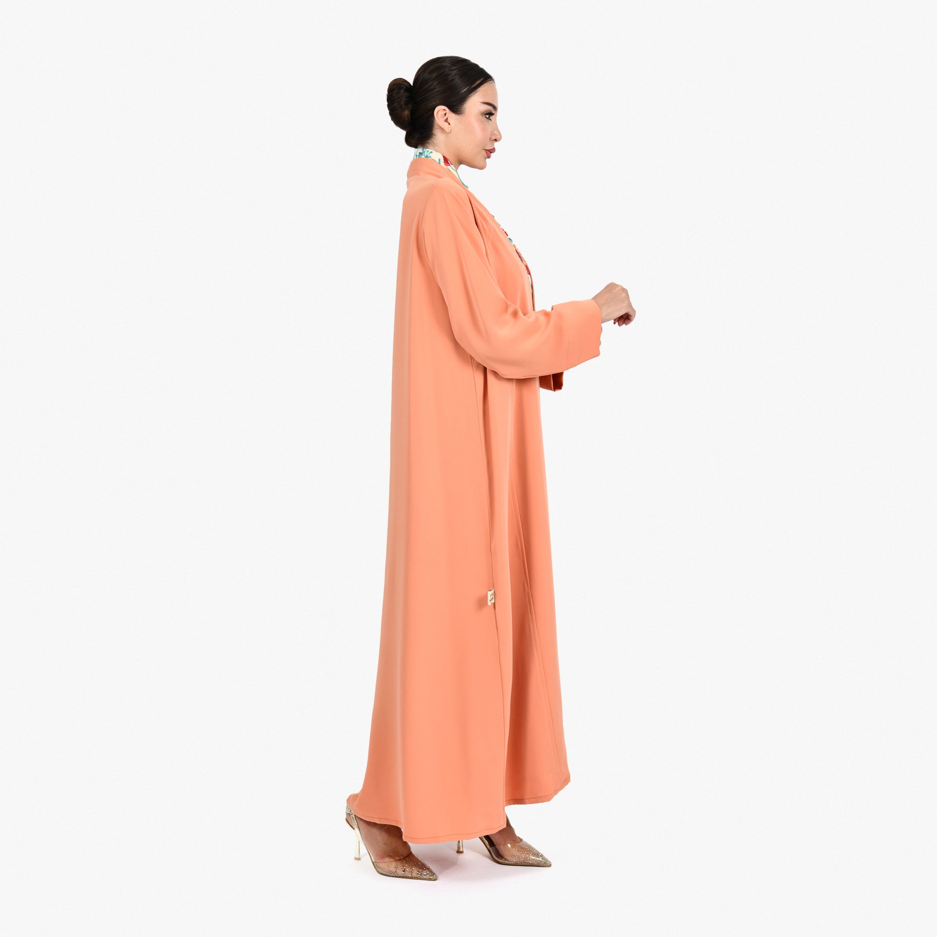 Orange Barbi Abaya by Darzah - WECRE8