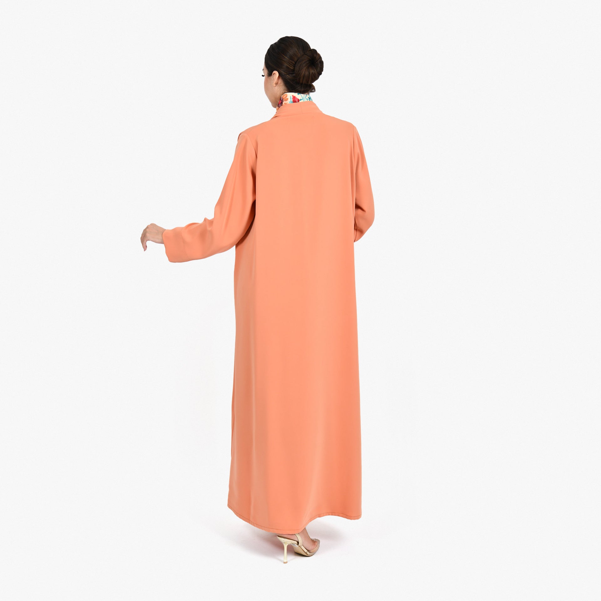 Orange Barbi Abaya by Darzah - WECRE8