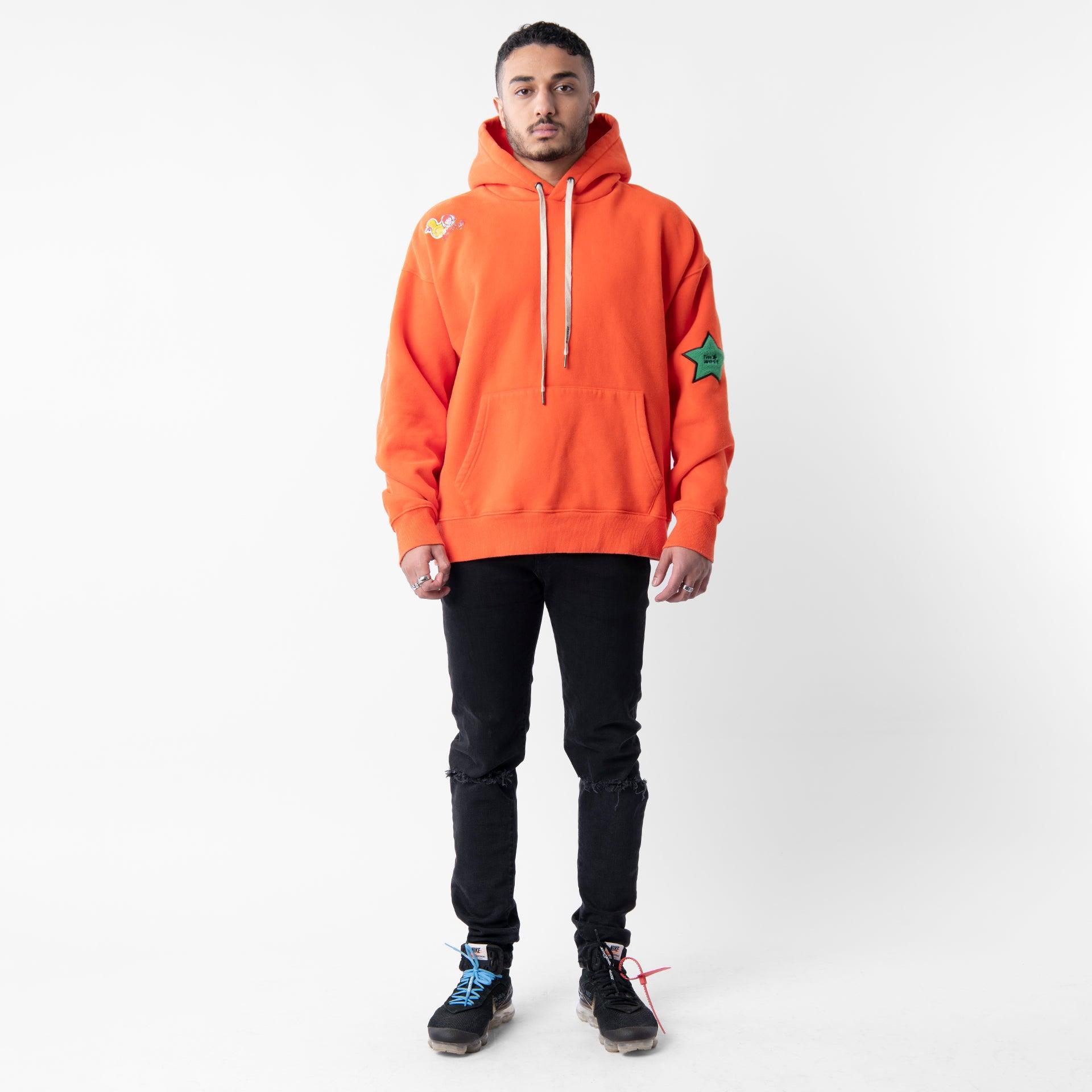 Orange Classic Hoodie From I'm West - WECRE8