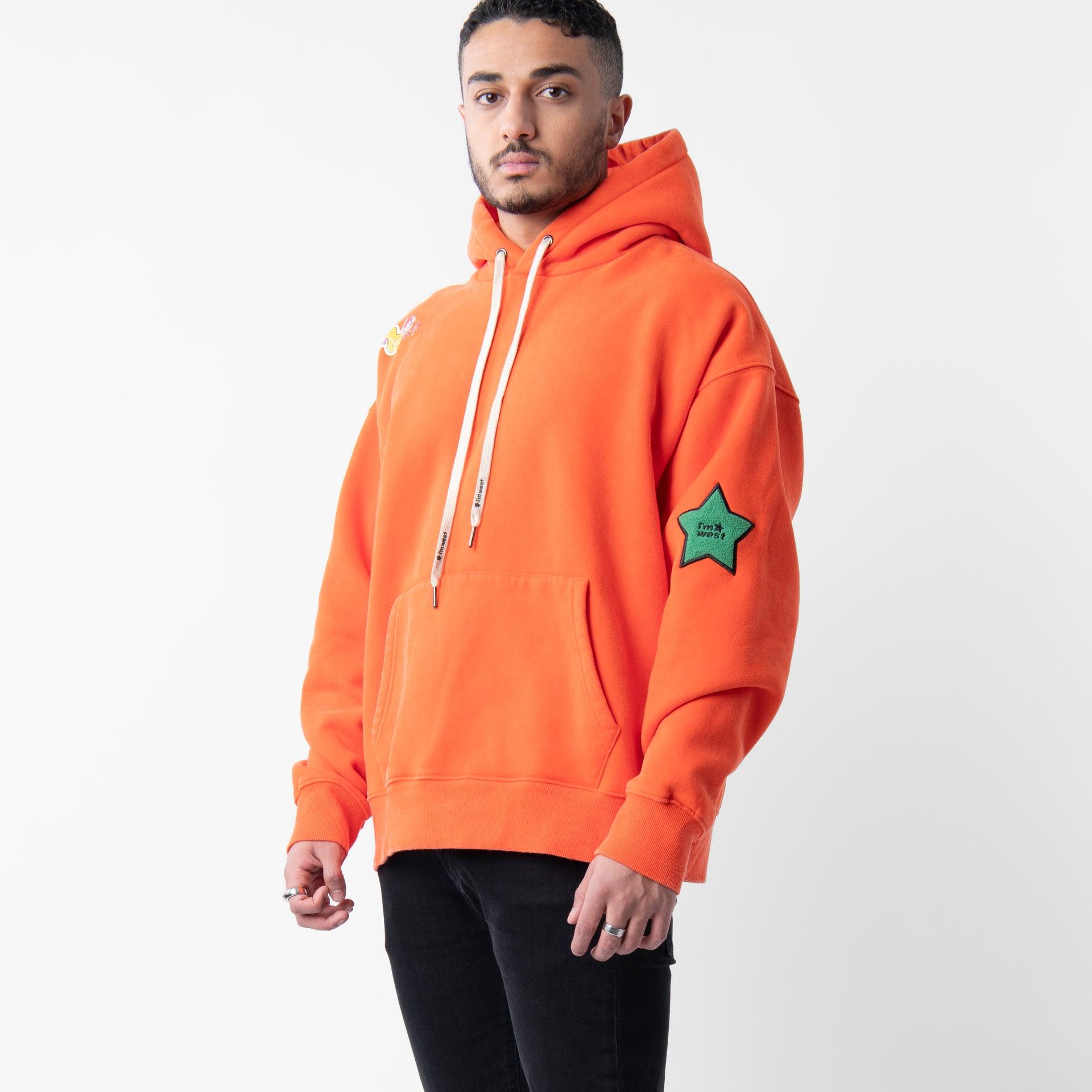 Orange Classic Hoodie From I'm West - WECRE8