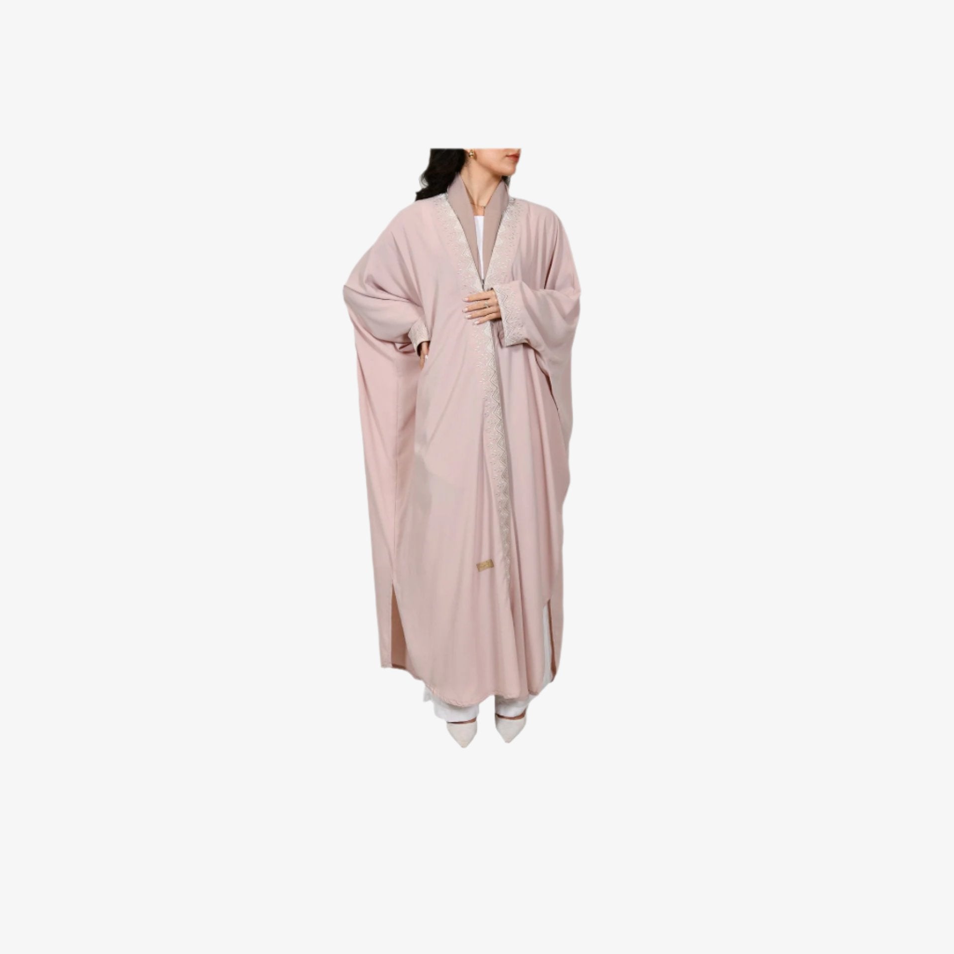 Pink Hijazi Abaya From Bisht Design - WECRE8