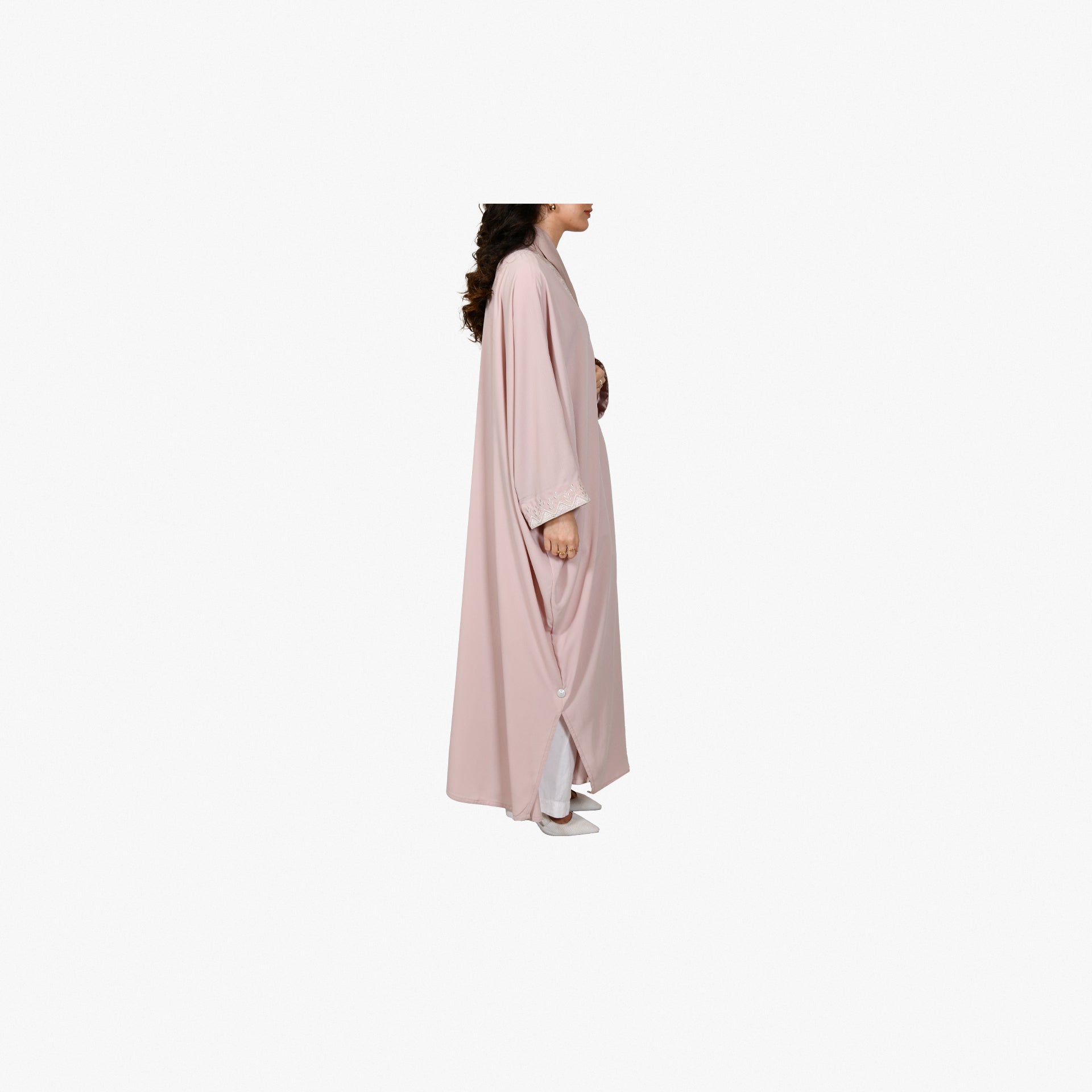 Pink Hijazi Abaya From Bisht Design - WECRE8