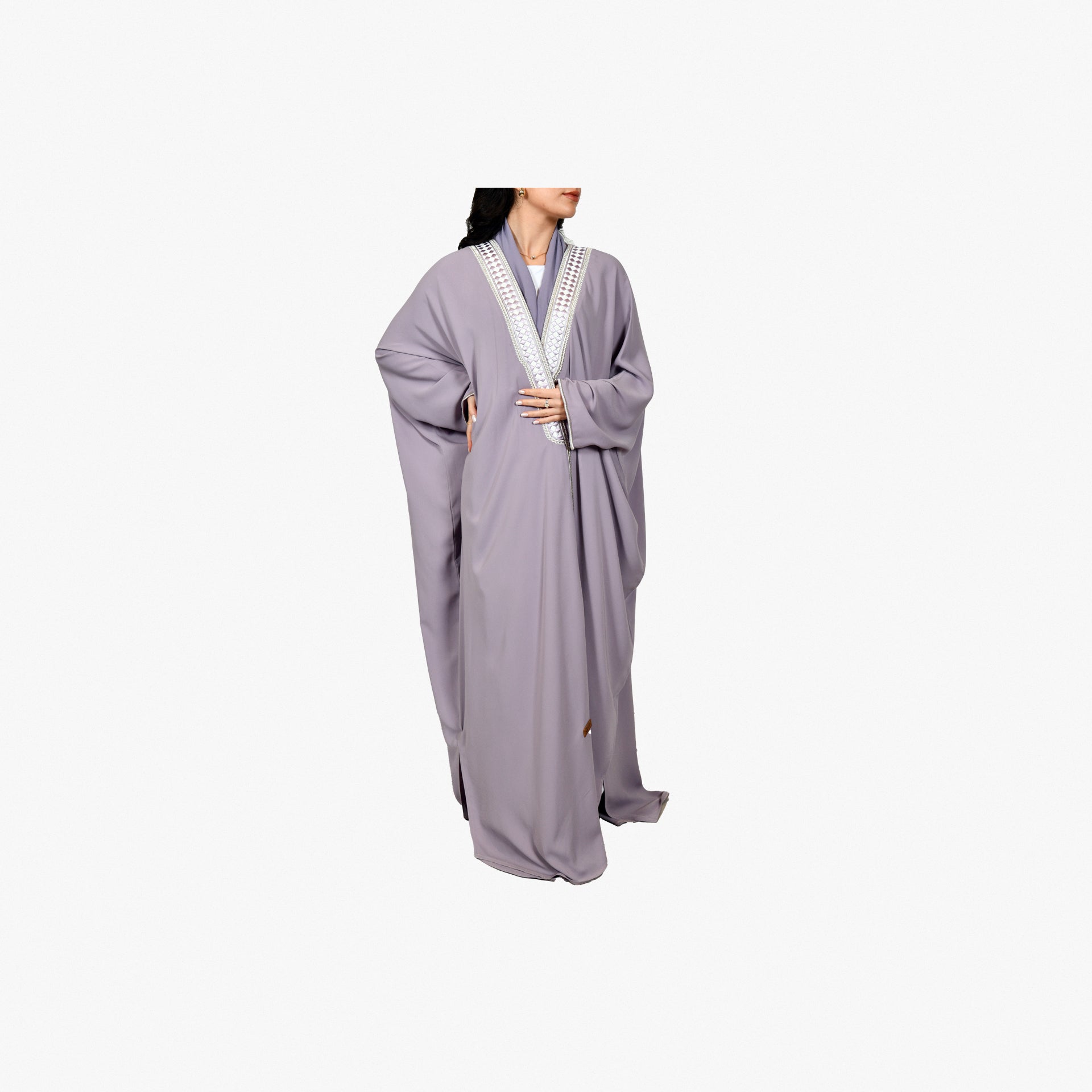 purple Hijazi Abaya From Bisht Design - WECRE8