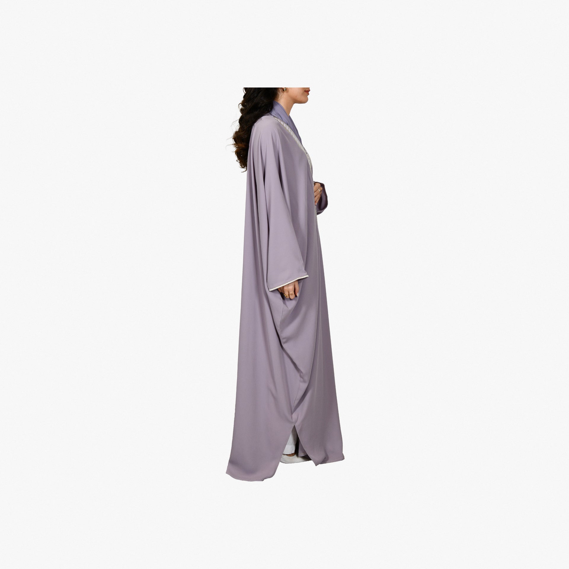 purple Hijazi Abaya From Bisht Design - WECRE8