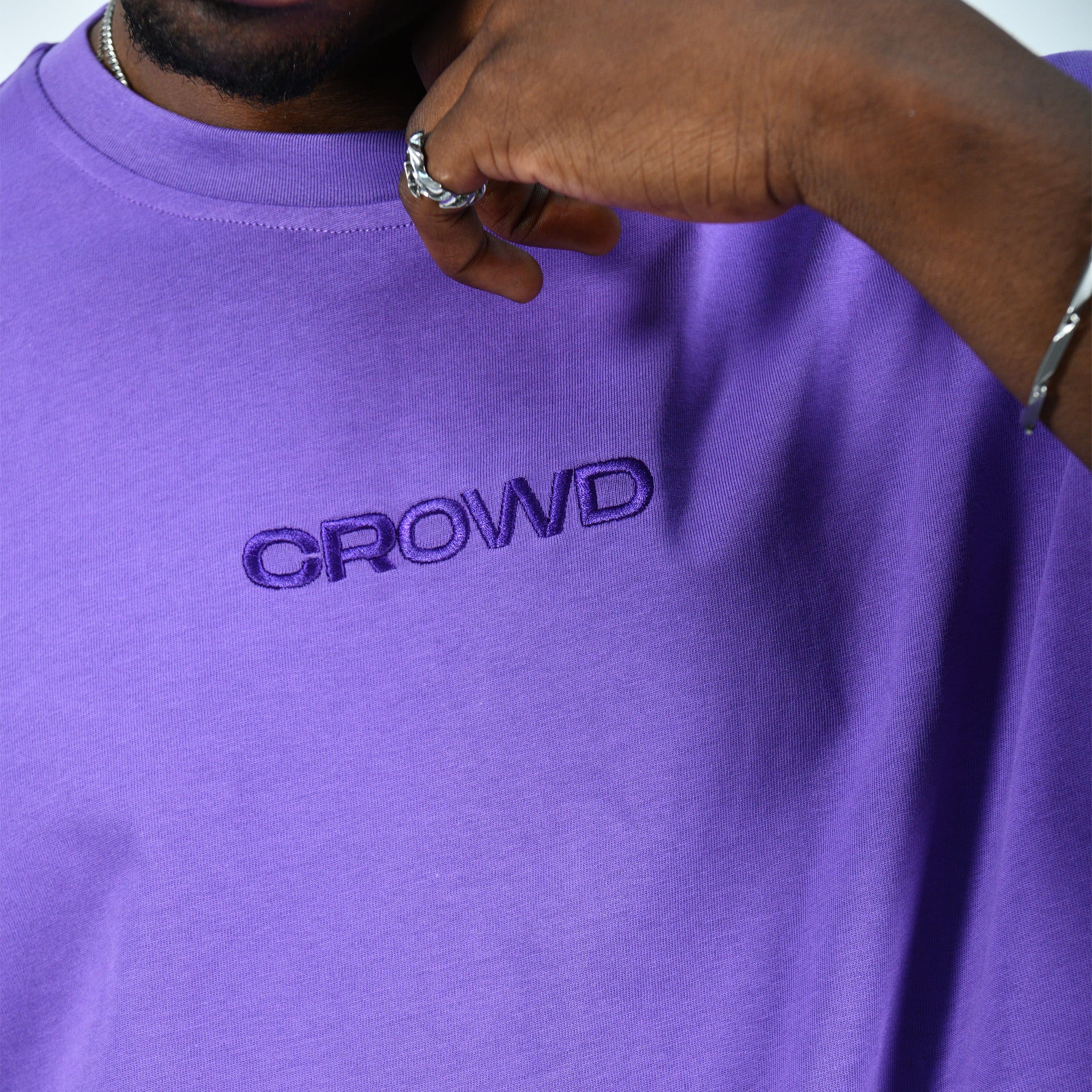 Purple Logo T-shirt From Crowd - WECRE8