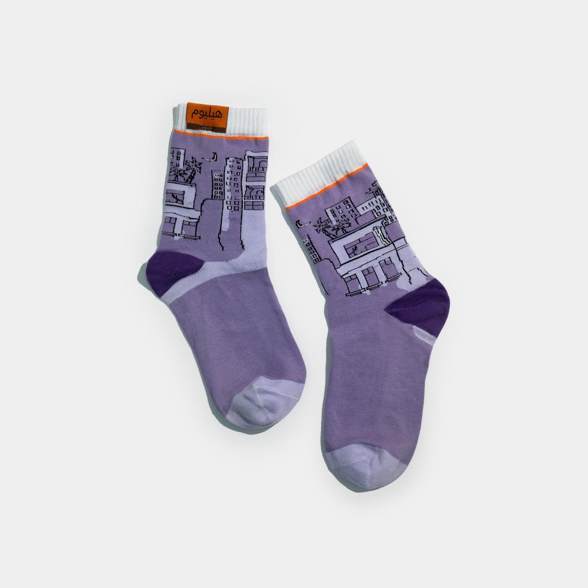 Purple Socks From Helium - WECRE8