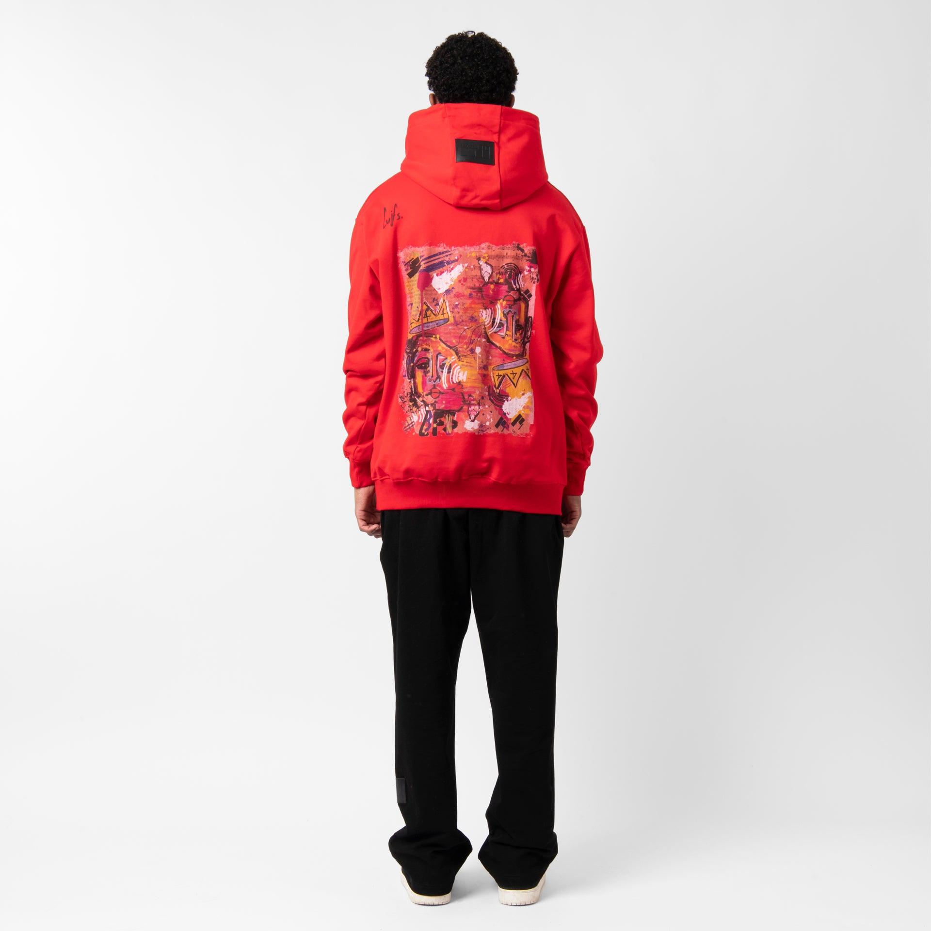 Red Hoodie From Tripe Four - WECRE8
