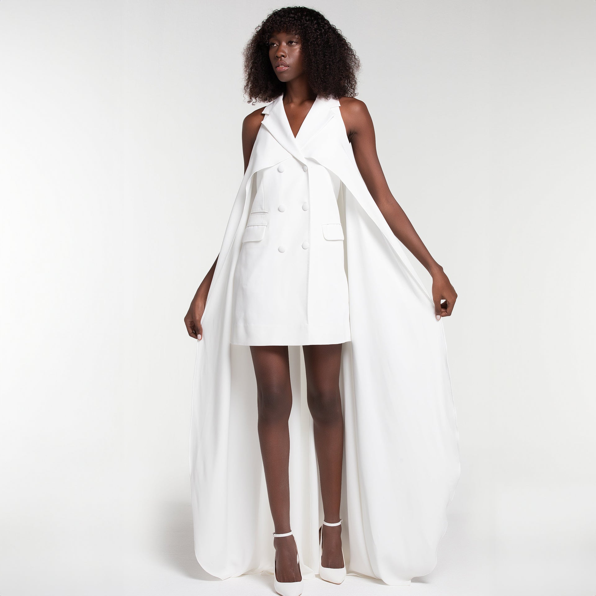 Lili Cape Vest Dress by Lili Blanc