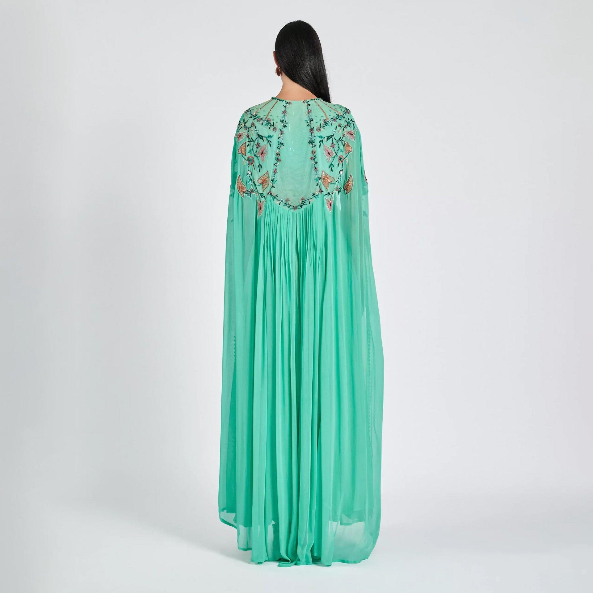 Turquoise Embroidery Samantha Dress From Shalky - WECRE8