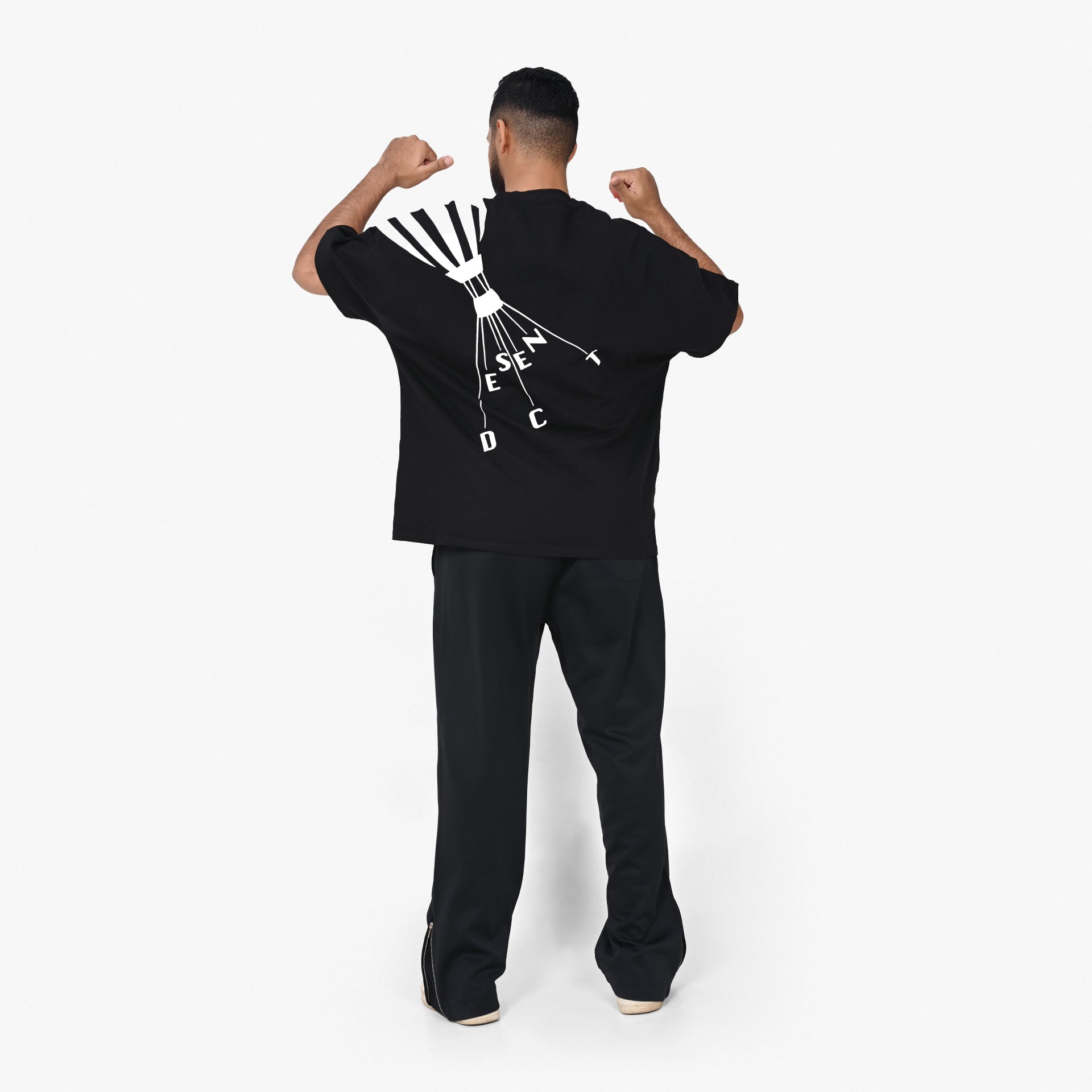 Unisex Black Oversized T-shirt by Descent - WECRE8