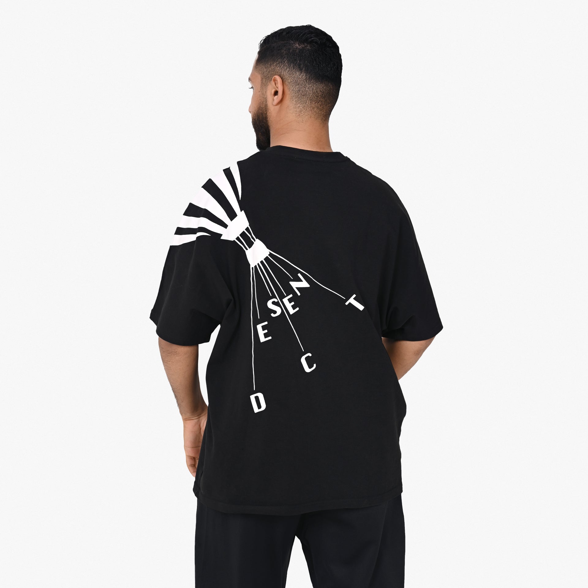 Unisex Black Oversized T-shirt by Descent - WECRE8