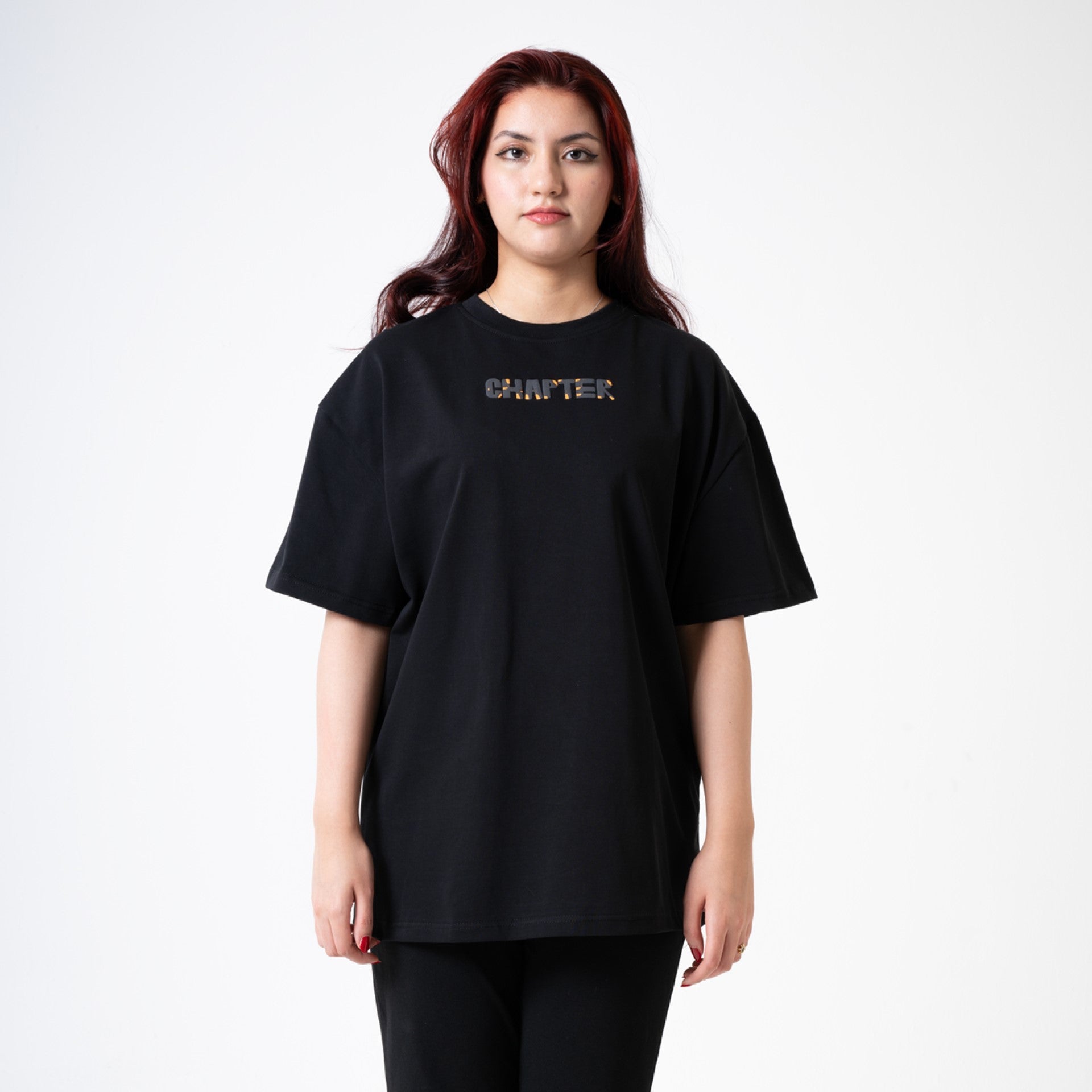 Unisex Black Puff Logo T-shirt by Chapter - WECRE8