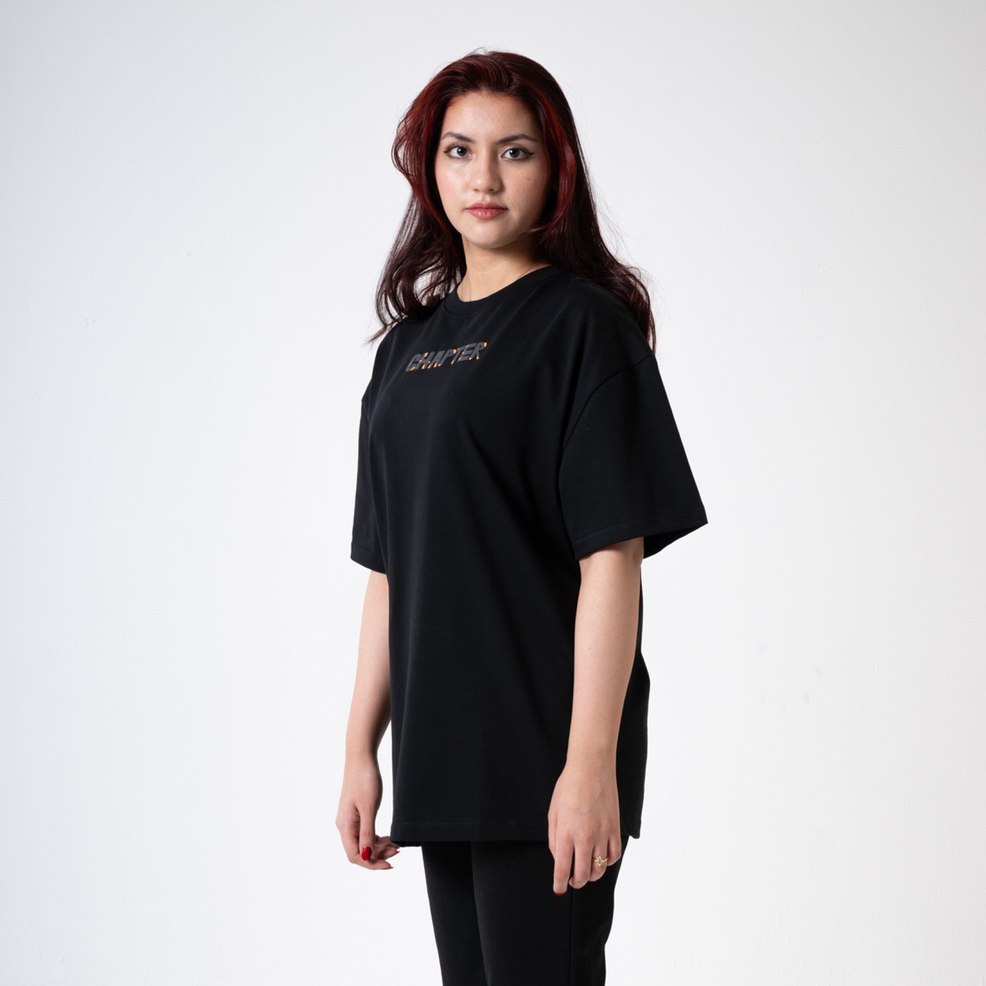 Unisex Black Puff Logo T-shirt by Chapter - WECRE8