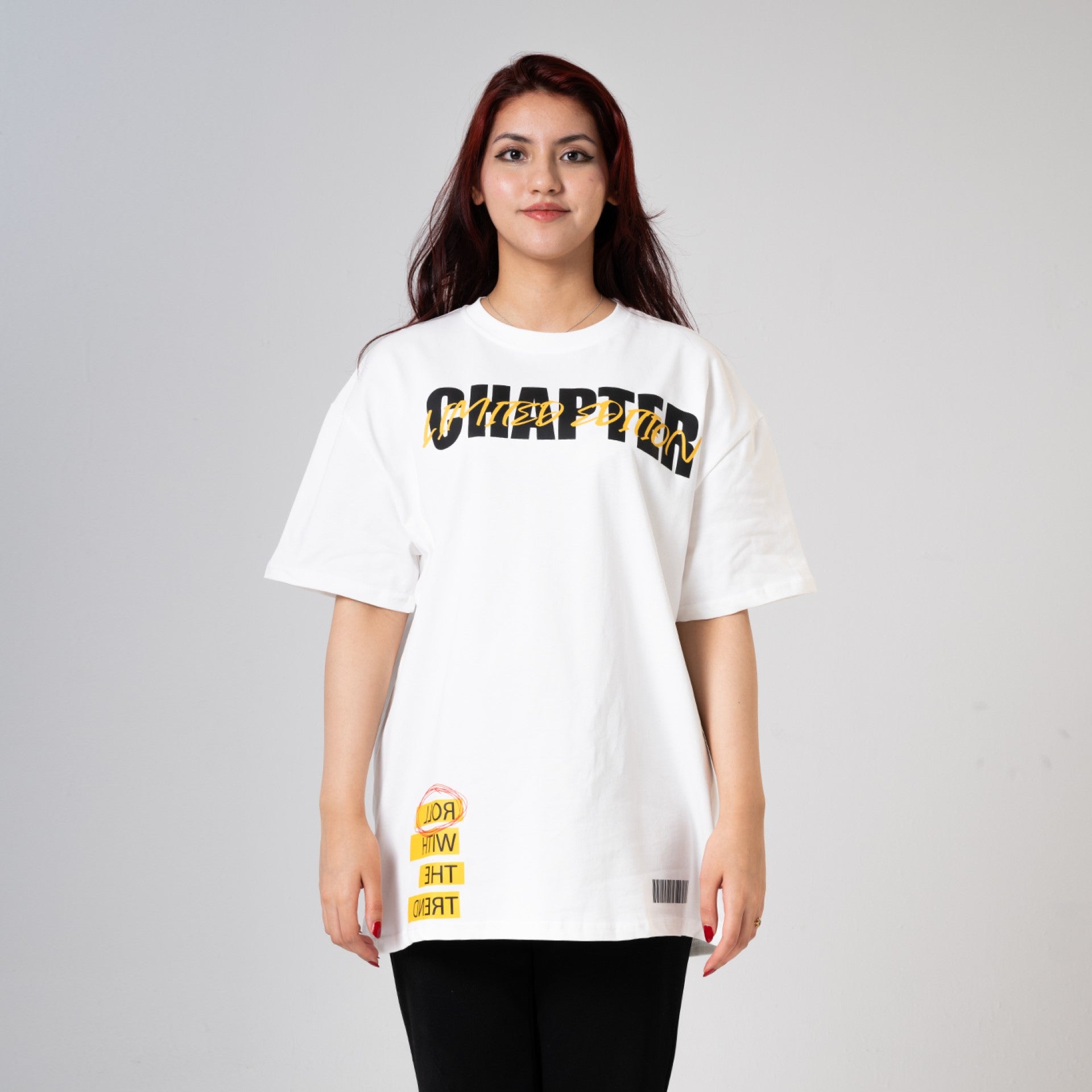 Unisex White Flower T-shirt by Chapter - WECRE8