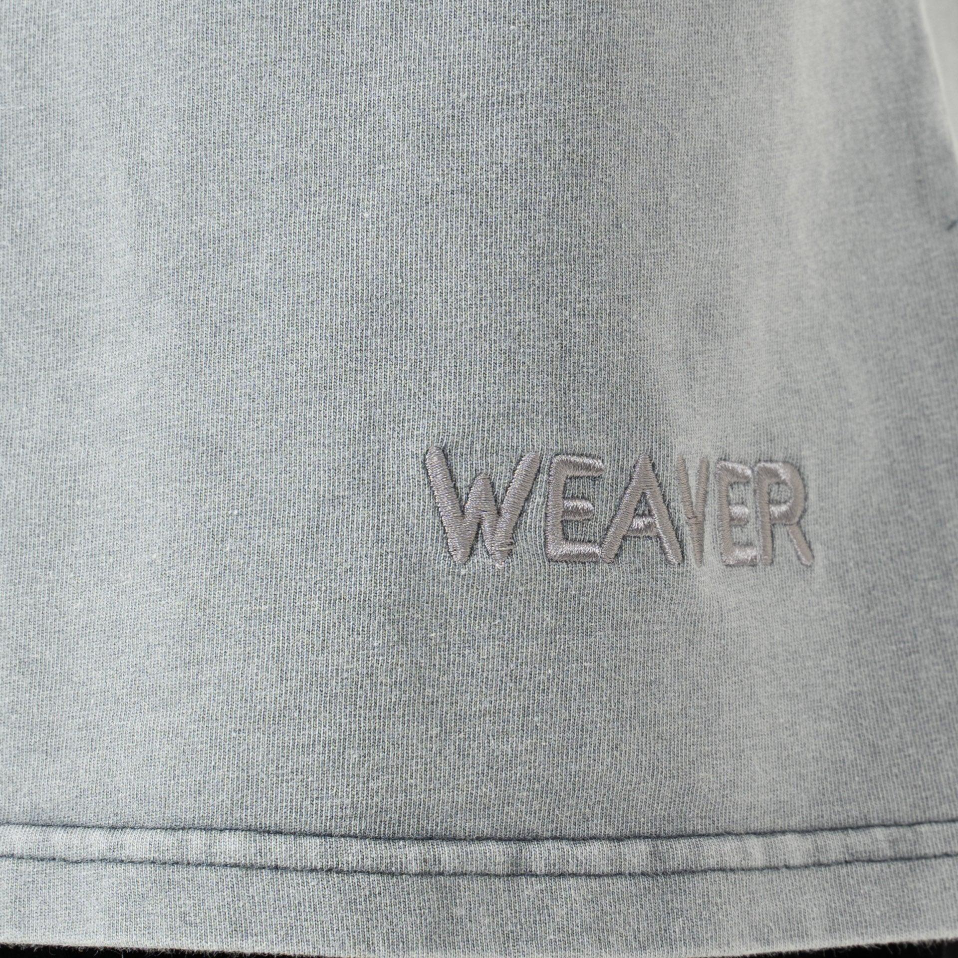 Washed Gray Cotton T-shirt By Weaver Design - WECRE8