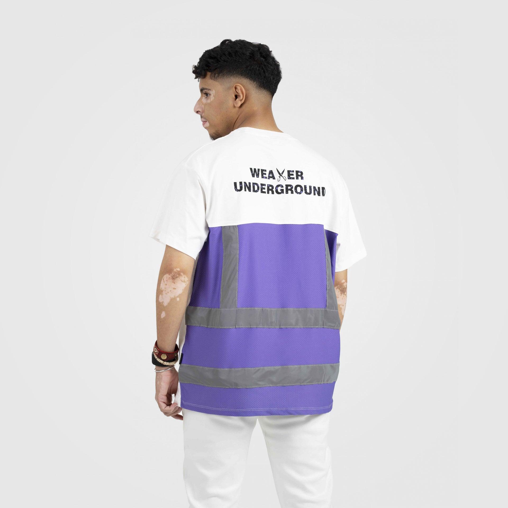 White & Purple Underground T-shirt From Weaver Design - WECRE8