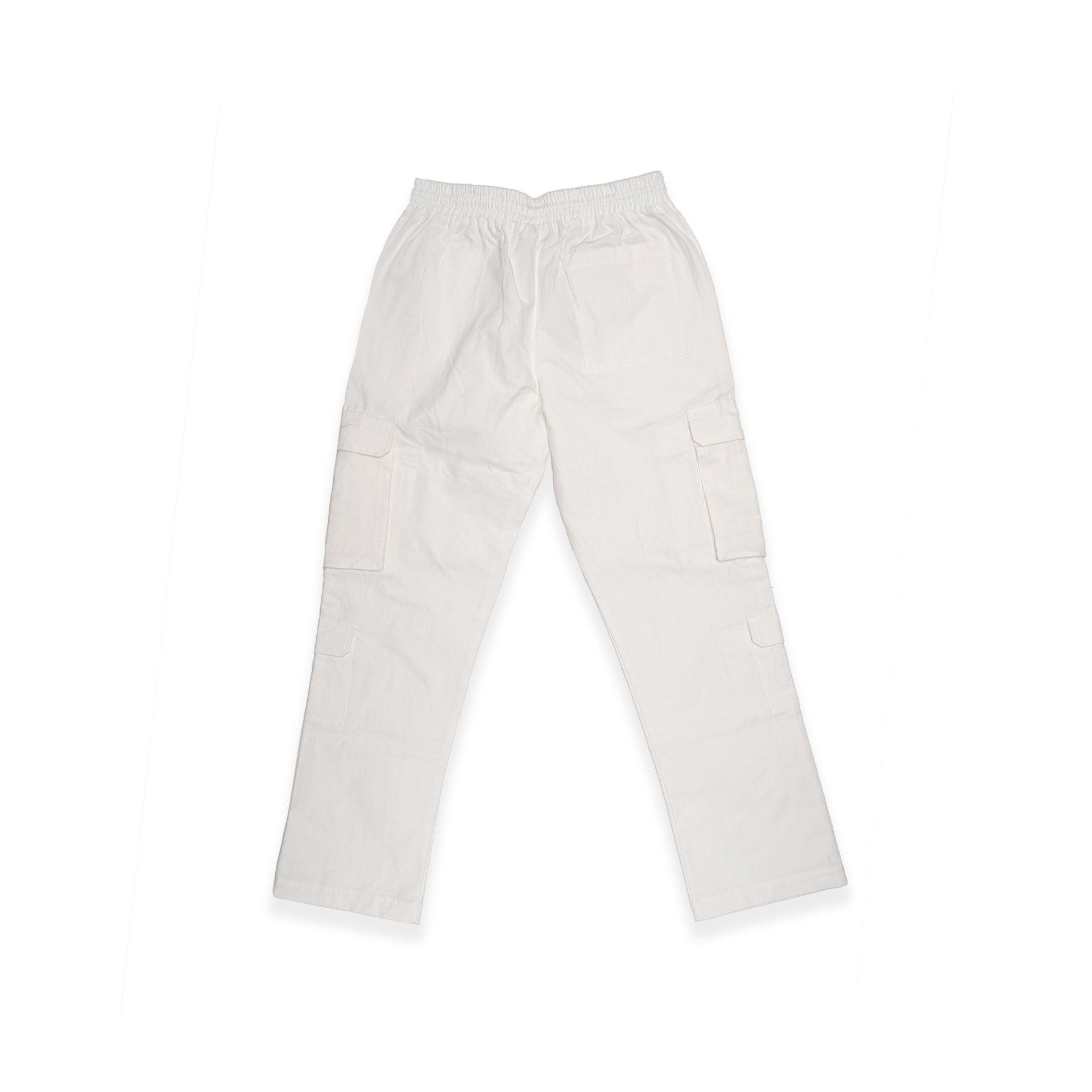 White Cargo Pants by Brandtionary - WECRE8