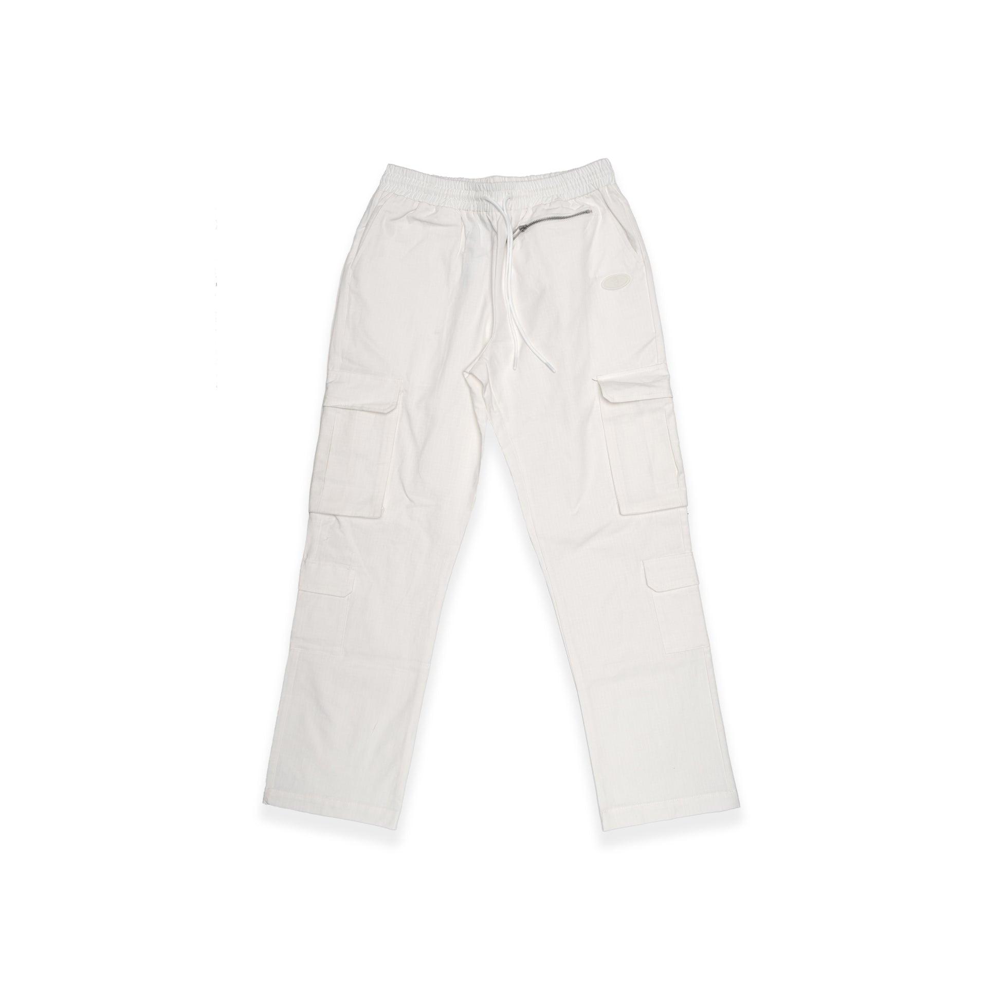 White Cargo Pants by Brandtionary - WECRE8