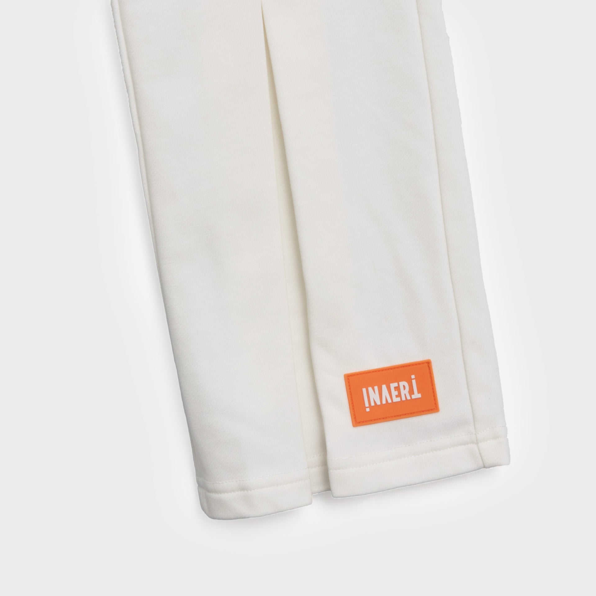 White cotton flared trousers From Invert - WECRE8