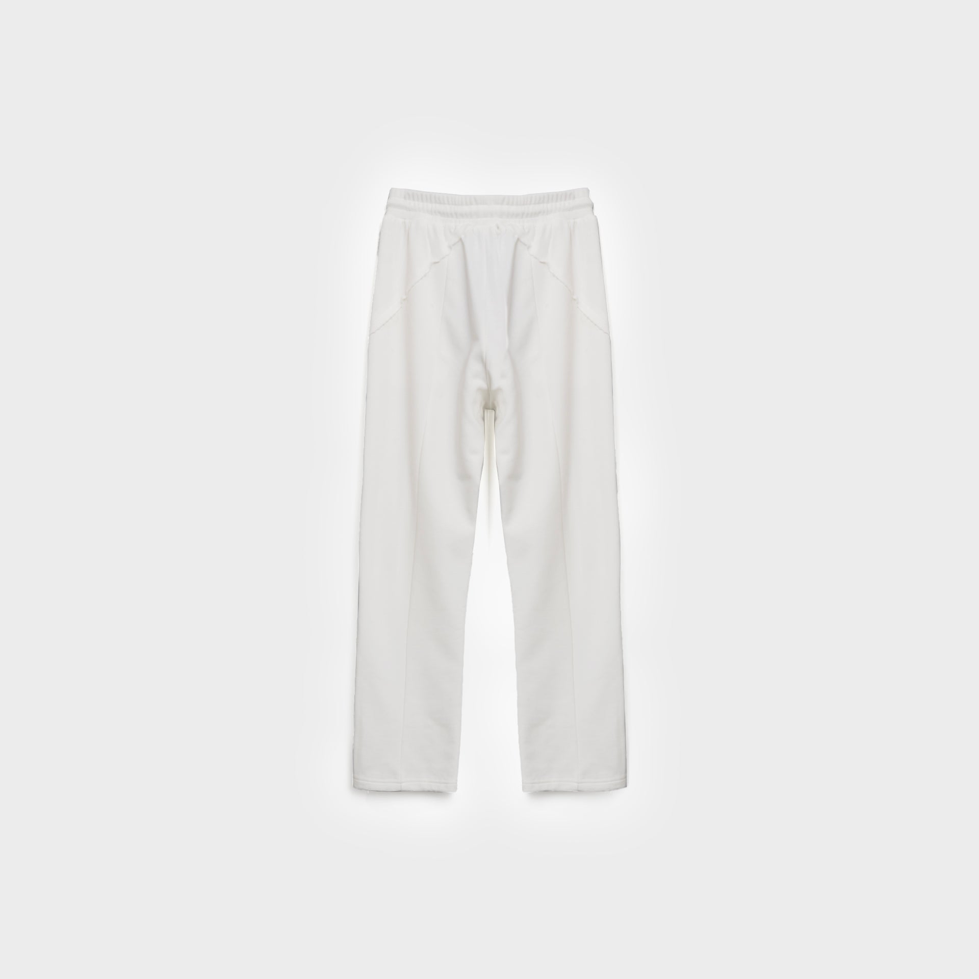 White cotton flared trousers From Invert - WECRE8