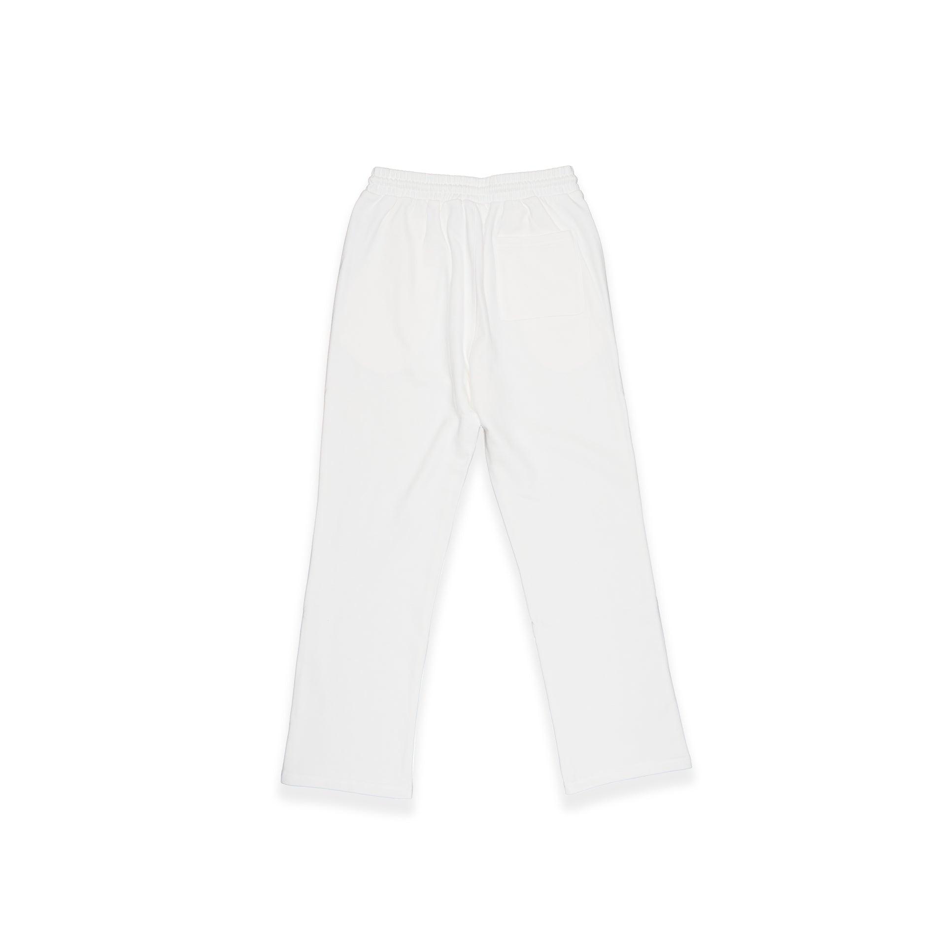 White Cotton Sweatpants by Brandtionary - WECRE8