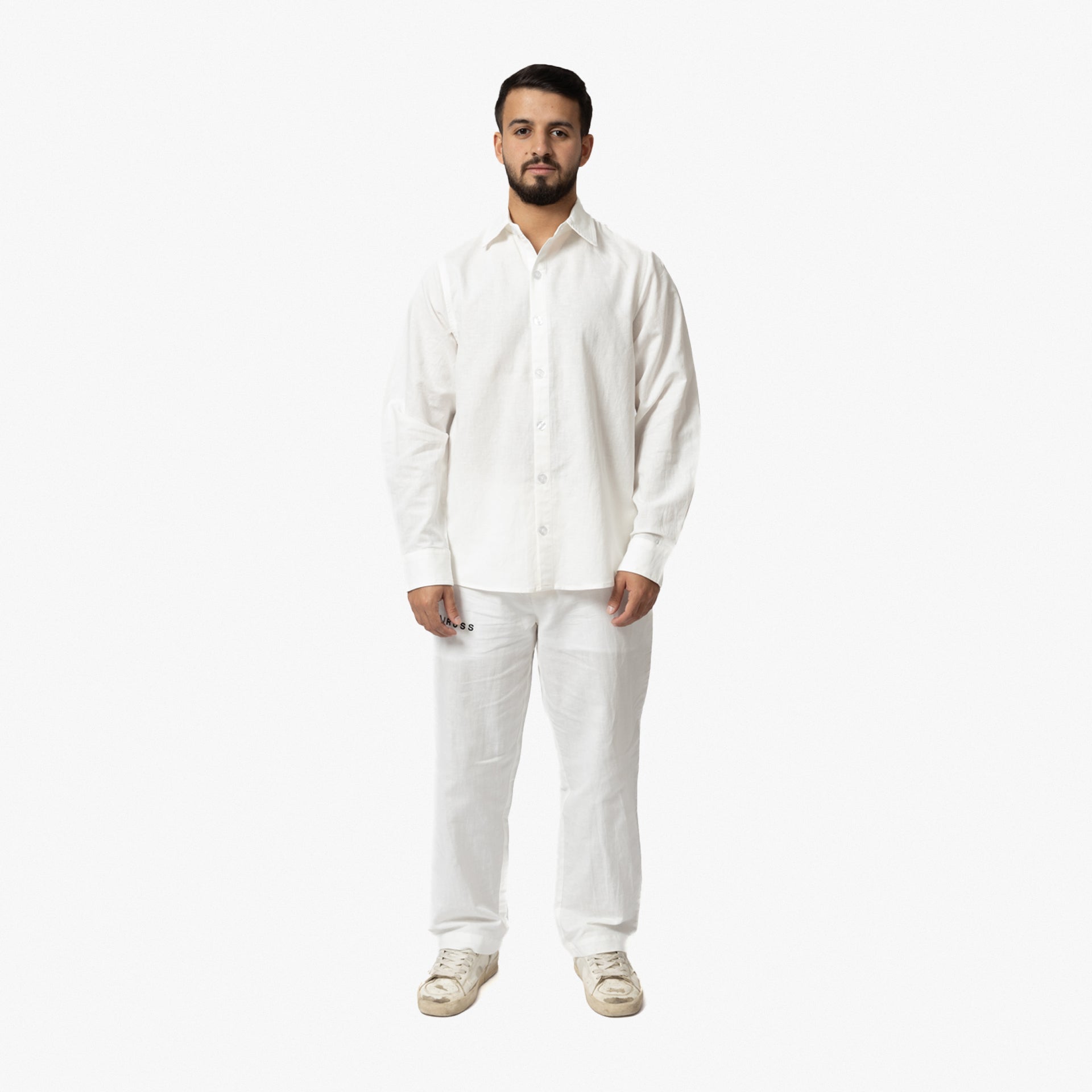 White Long Sleeve Shirt By Hajruss - WECRE8