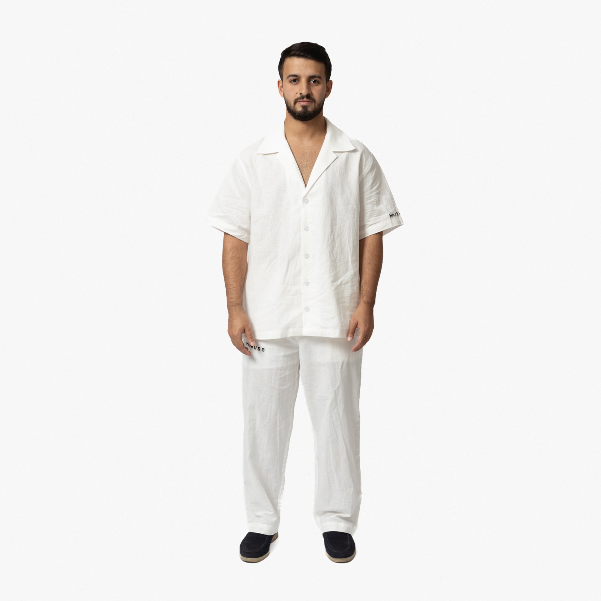 White Short Sleeve Shirt By Hajruss - WECRE8