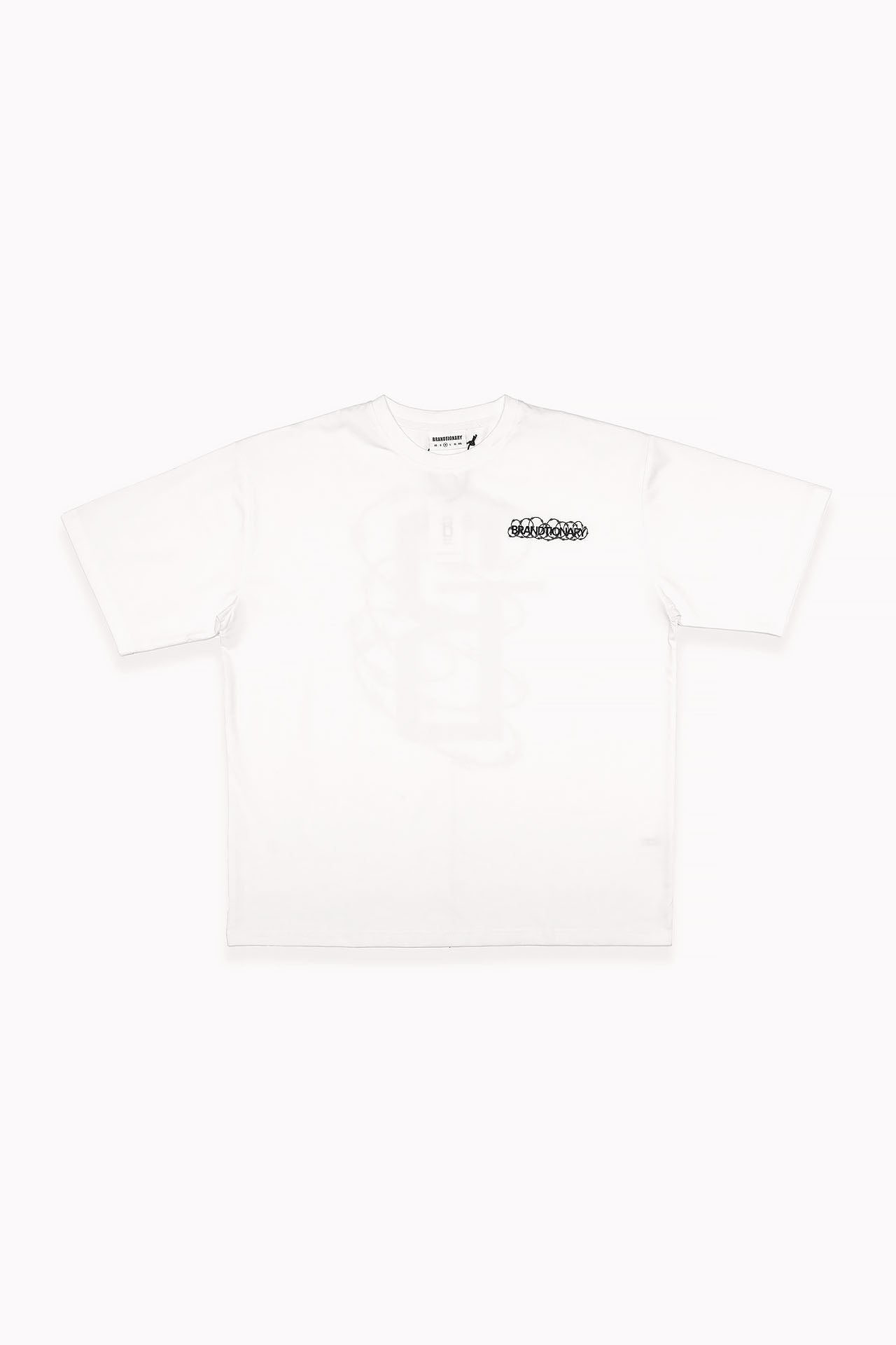 White T-shirt "Wire Fence" by Brandtionary