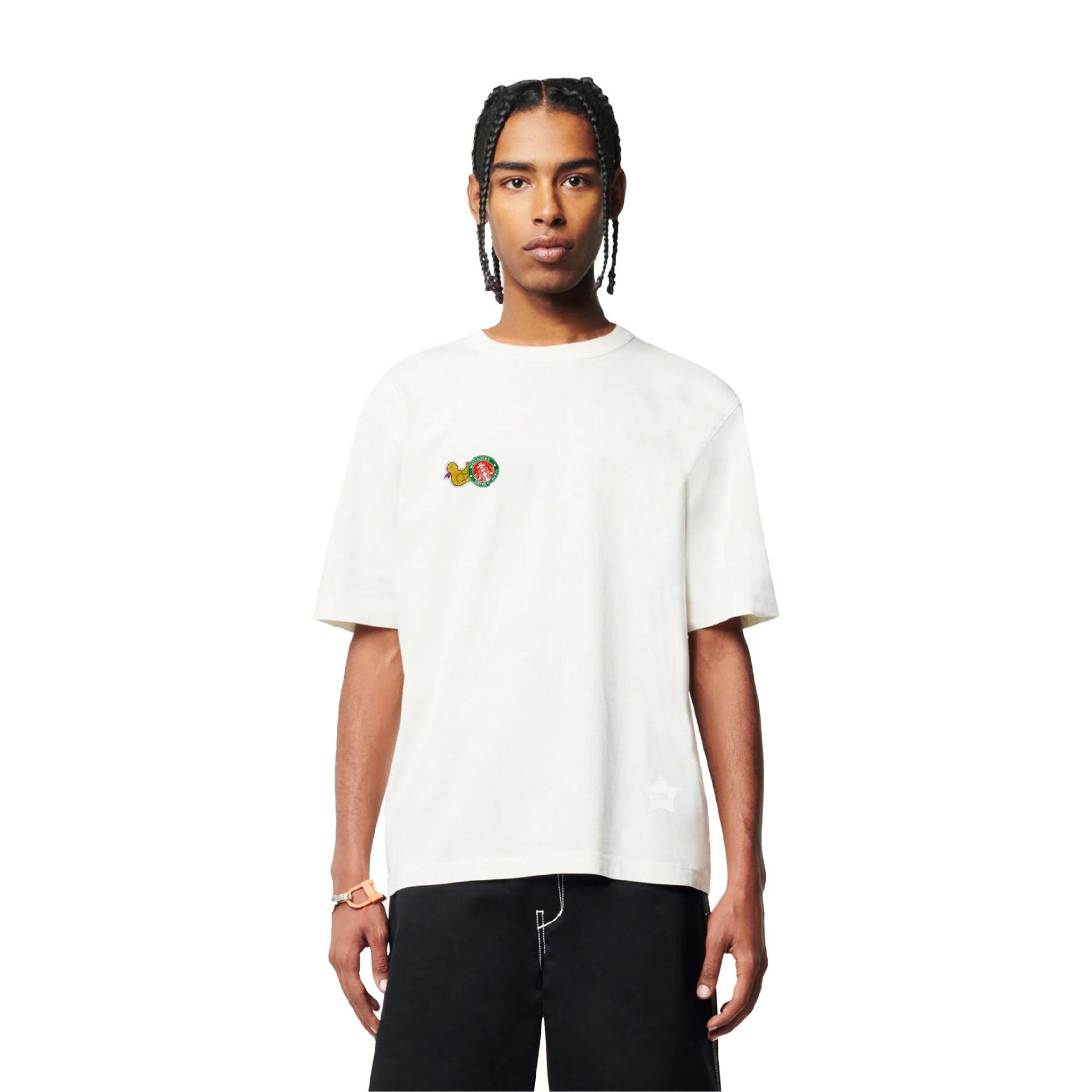 White T-shirt With a Front Logo From I'm West - WECRE8