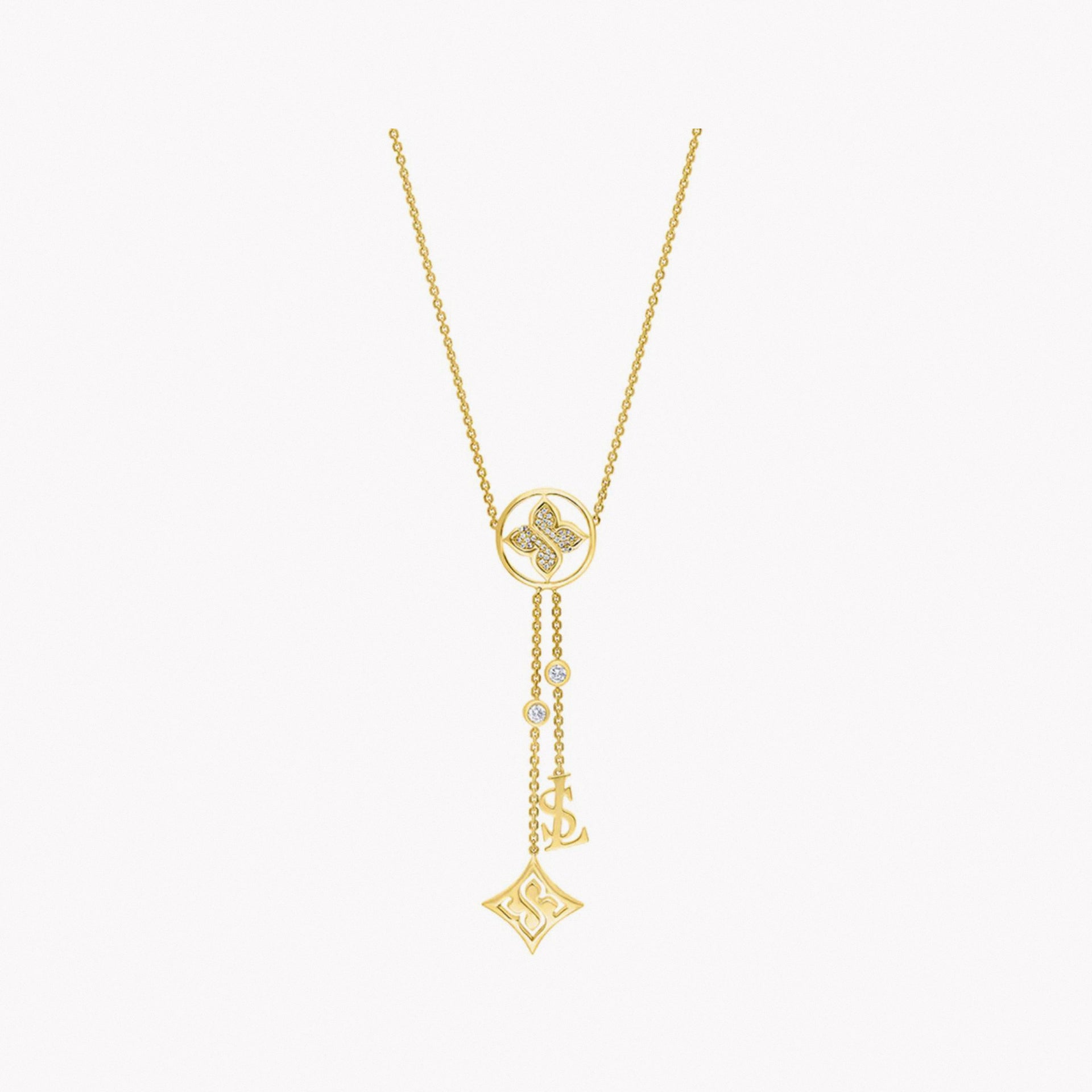 Gold Signature Y Necklace From Le Soleil