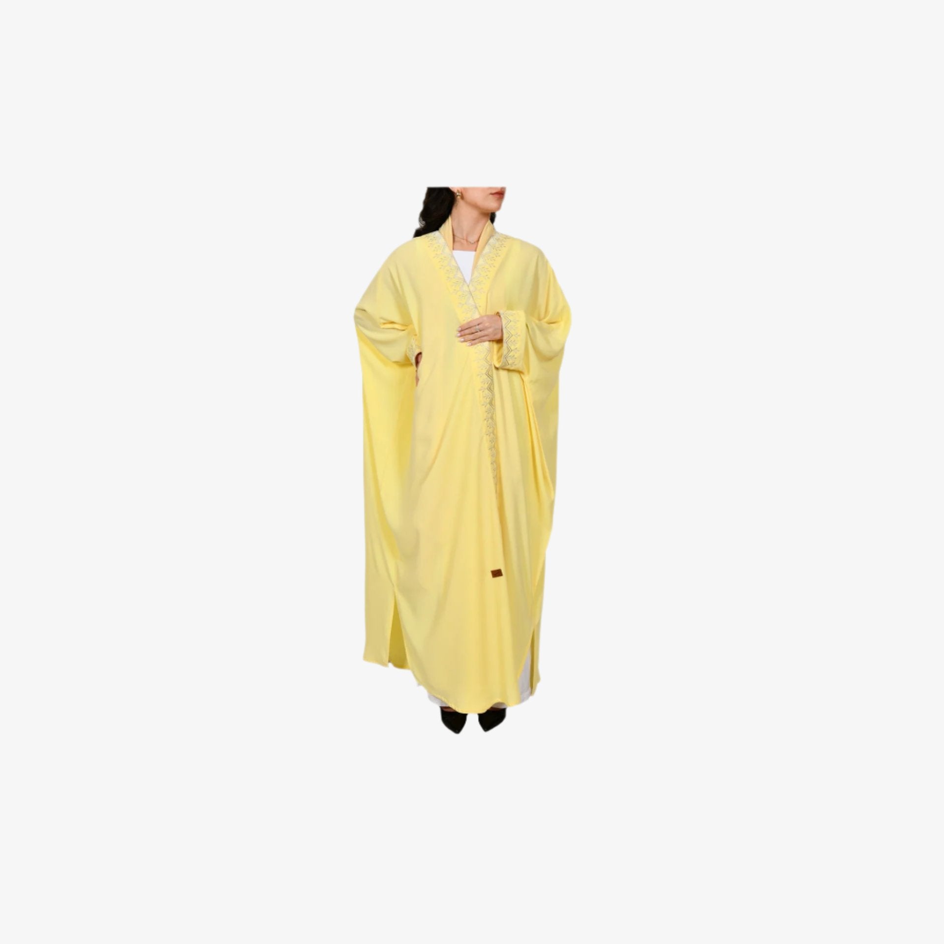 Yellow Hijazi Abaya From Bisht Design - WECRE8