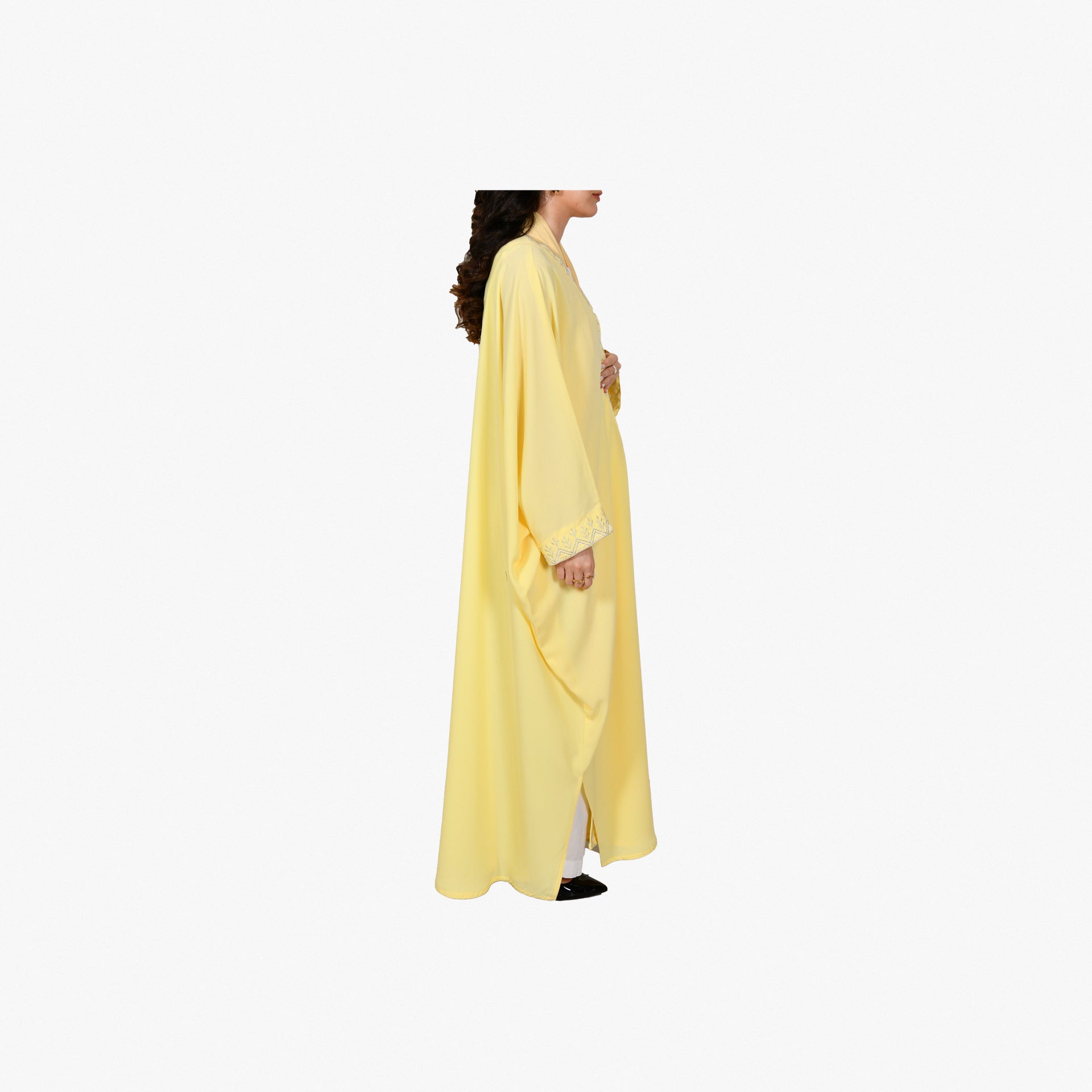 Yellow Hijazi Abaya From Bisht Design - WECRE8