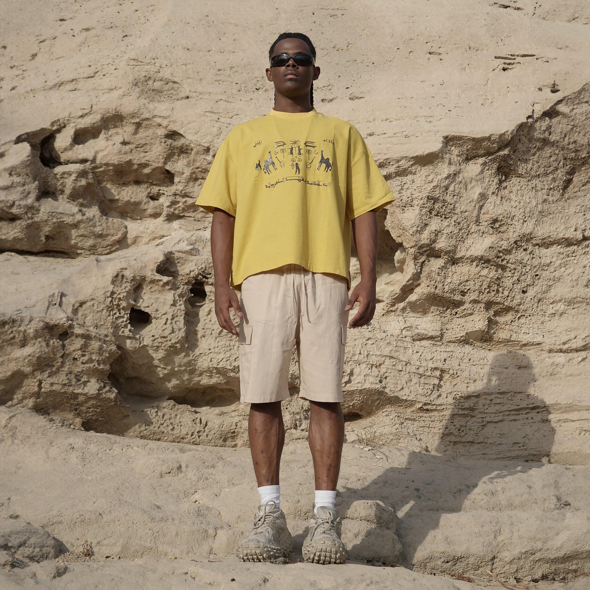 Yellow The Sun T-Shirt with Prints From Rmli - WECRE8